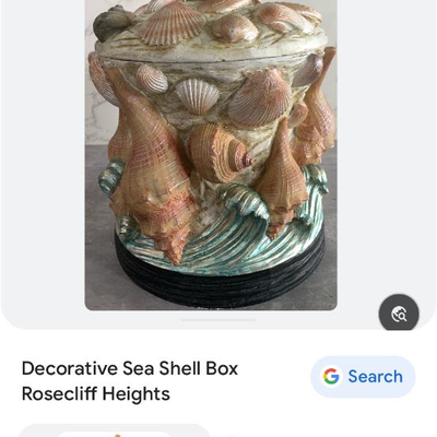 Safari Resin Seashell Box