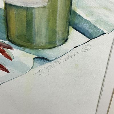 941 Original Watercolor "Cream of Crab " by Virginia Perram