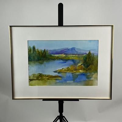 946 Original Watercolor "Oregon Country" by Virginia Perram