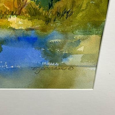 946 Original Watercolor "Oregon Country" by Virginia Perram