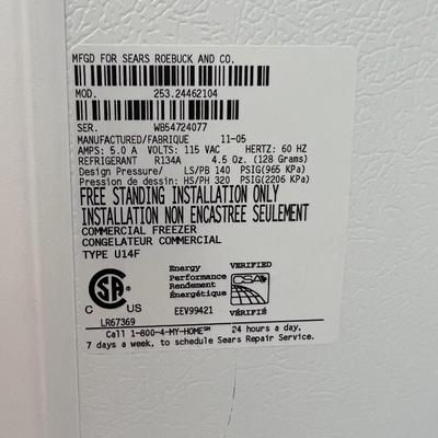 KENMORE Frost Free Commercial Freezer 14cuft