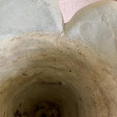 Pair of Concrete Tulip Flower Bud Planters 16â€ Tall