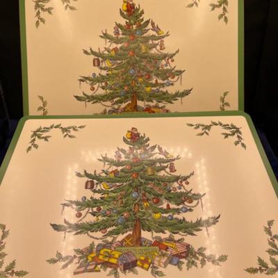 Spode Pimpernel Christmas Tree Placemats - in Box