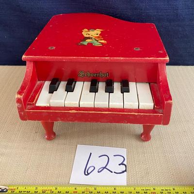 Vintage Schoenhut Mini Grand Piano
