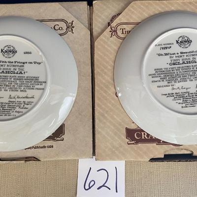 Bradford Exchange Oklahoma China Plates