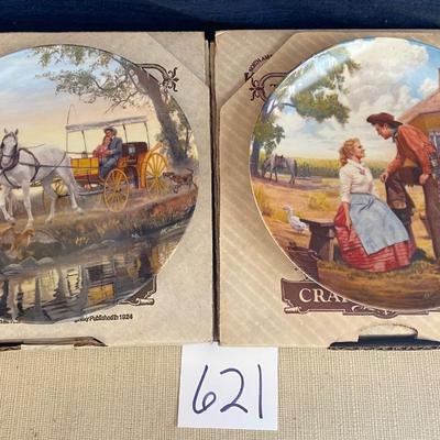 Bradford Exchange Oklahoma China Plates