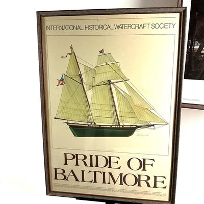 980 Pride of Baltimore and Sultana Framed Print