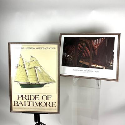 980 Pride of Baltimore and Sultana Framed Print