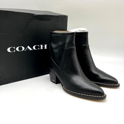 NEW COACH PELL LEATHER BOOTIE Size 6.5