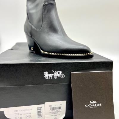 NEW COACH PELL LEATHER BOOTIE Size 6.5