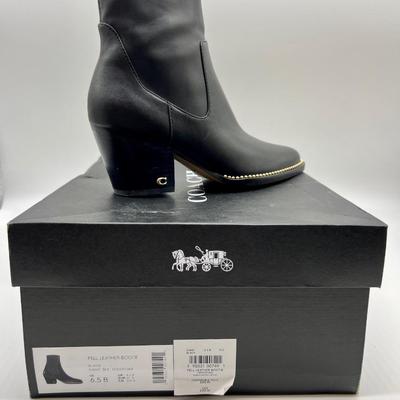 NEW COACH PELL LEATHER BOOTIE Size 6.5