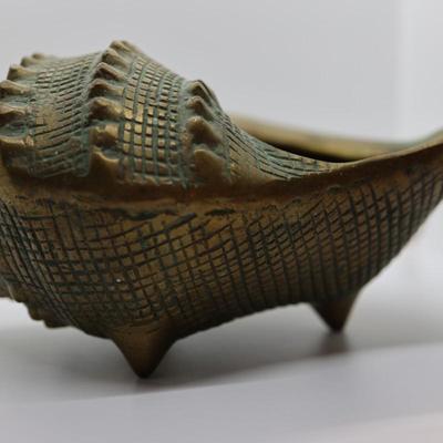 Brass Conch Seashell Bowl/Decor