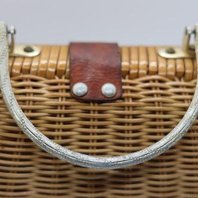 Vintage Woven Purse - Made in British Hong Kong