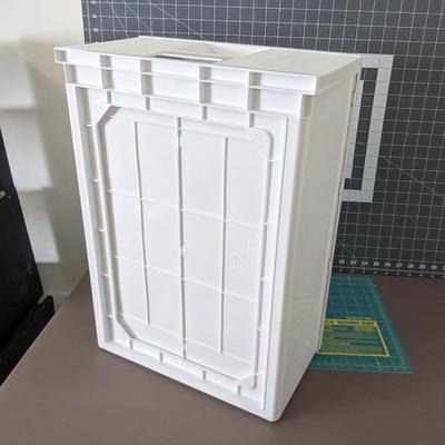 White Plastic Stackable Drawer Unit Front Box