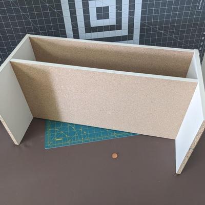 White Laminate Divided Shelf/Shoerack