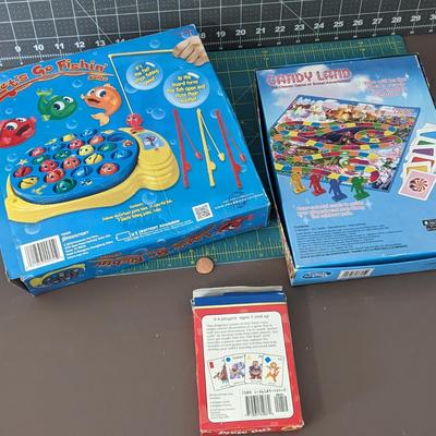 Let's Go Fishing, Old Maid, & Candyland game