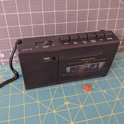 Realistic Ctr-76 Voice Actuated Cassette Tape Recorder