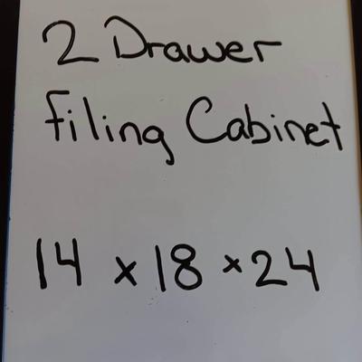 File Cabinet 2 Drawers Black