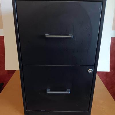 File Cabinet 2 Drawers Black