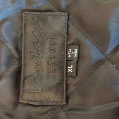 Vintage Leather Coat XL