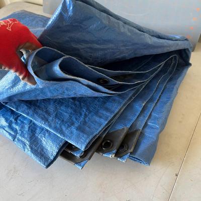 Waterproof tarpaulin Blue