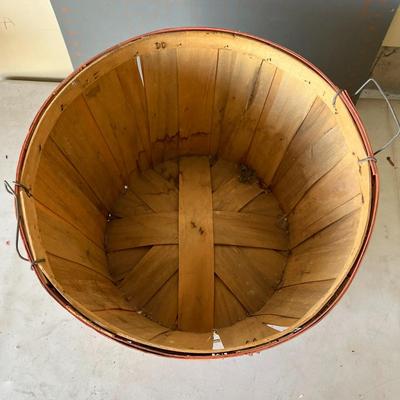 Vintage Wooden Bushel Harvest Basket