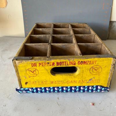 Old Dr. Pepper wooden crate (taped on bottom)