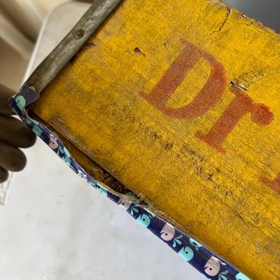 Old Dr. Pepper wooden crate (taped on bottom)