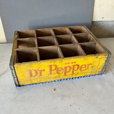 Old Dr. Pepper wooden crate (taped on bottom)