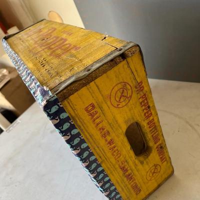 Old Dr. Pepper wooden crate (taped on bottom)
