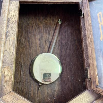 Wooden Wall Clock REgulator (missing glass) American