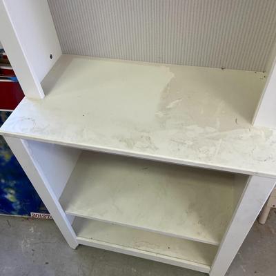 White bookshelf