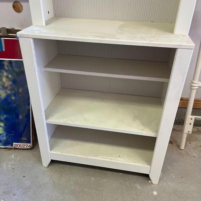 White bookshelf