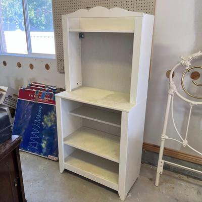 White bookshelf