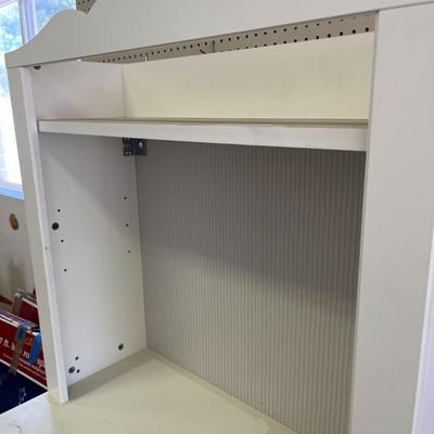 White bookshelf