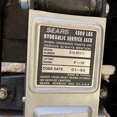 Sears hydraulic floor jack