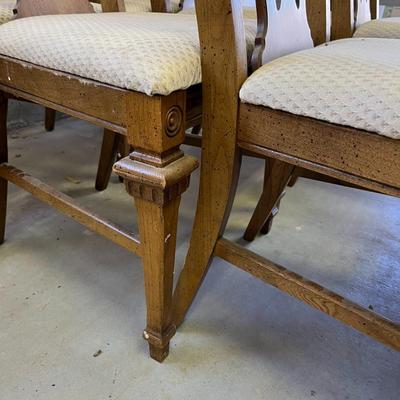 6 Formal Dining Chairs (2 captains chairs)