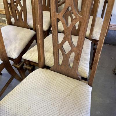 6 Formal Dining Chairs (2 captains chairs)