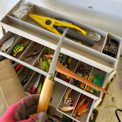 Vintage Tackle Box & Supplies