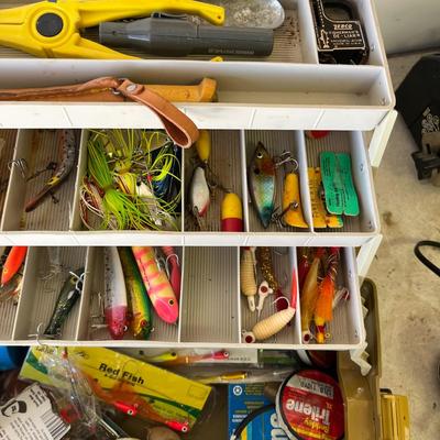 Vintage Tackle Box & Supplies