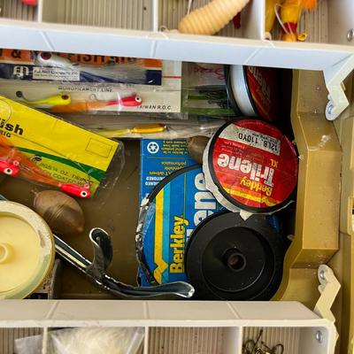 Vintage Tackle Box & Supplies