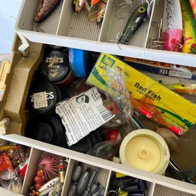 Vintage Tackle Box & Supplies