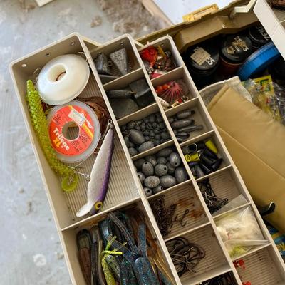 Vintage Tackle Box & Supplies