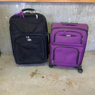 Black Travel Bag Collection American Tourister, Moda, Samsonite & American Tourister Purple Trolley