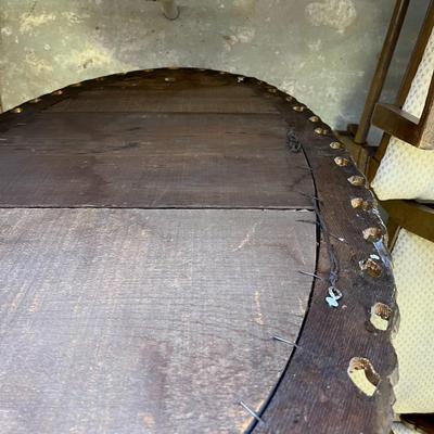 Antique Oval Gold Frame Mirror