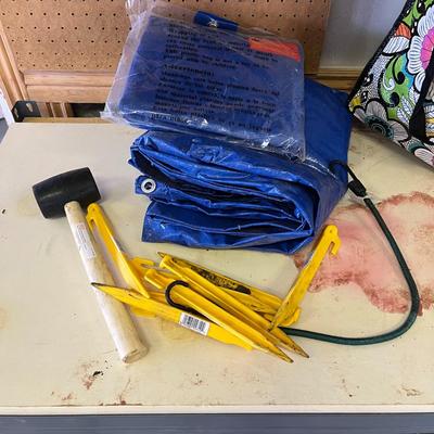 Tarps, Stakes, & Hammer