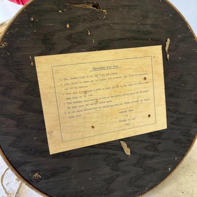 QMC USA Vintage CLOCK (back comes off) made by Eikosha