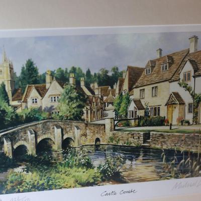 SIGNED Framed Castle Combe By Michael Long