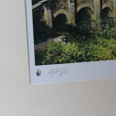 SIGNED Framed Castle Combe By Michael Long