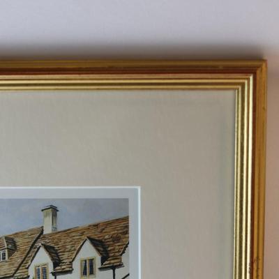 SIGNED Framed Castle Combe By Michael Long